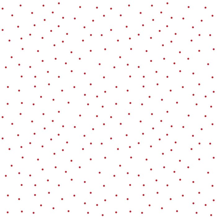 Kimberbell Basics - Tiny Dots White/Red Fabric Yardage