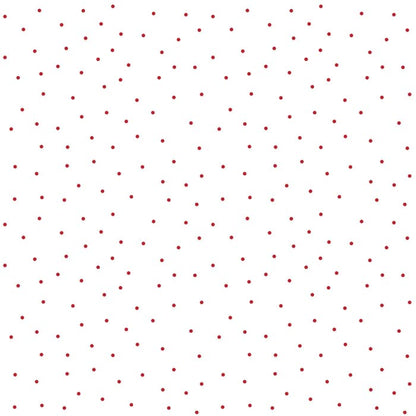 Kimberbell Basics - Tiny Dots White/Red Fabric Yardage