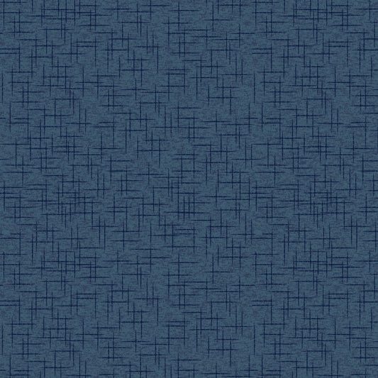 Kimberbell Basics - Linen Texture Navy Fabric Yardage