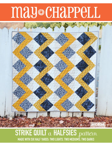 Halfsies Strike Quilt Pattern - image 1 - quilting pattern with step-by-step instructions