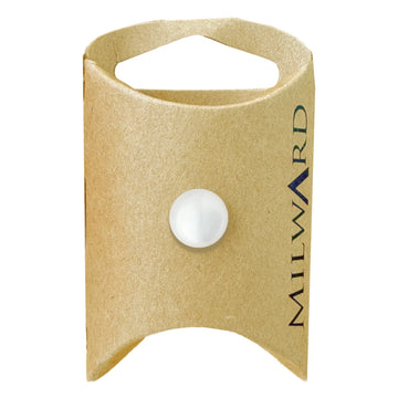 Milward Green Carded White 11mm (18L) Nylon Shank Button