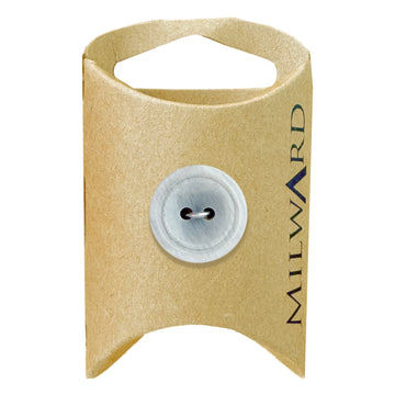 Milward Green Carded Grey 18mm (28L) Polyester 2-Hole Ombre Button