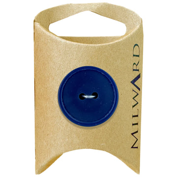 Milward Green Carded Navy 23mm (36L) Nylon 2-Hole Basic Button