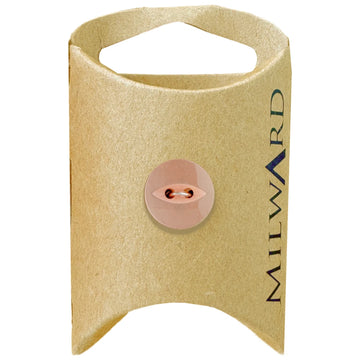 Milward Green Carded Orange 14mm (22L) Polyester 2-Hole Fisheye Button