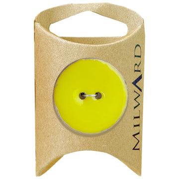 Milward Green Carded Light Lime 30mm (48L) Coconut with Epoxy 2-Hole Button