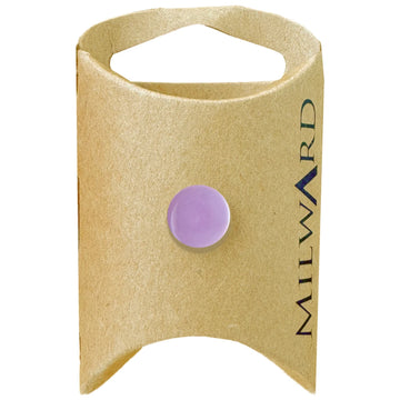 Milward Green Carded Lilac 11mm (18L) Polyester Flat Shank Button