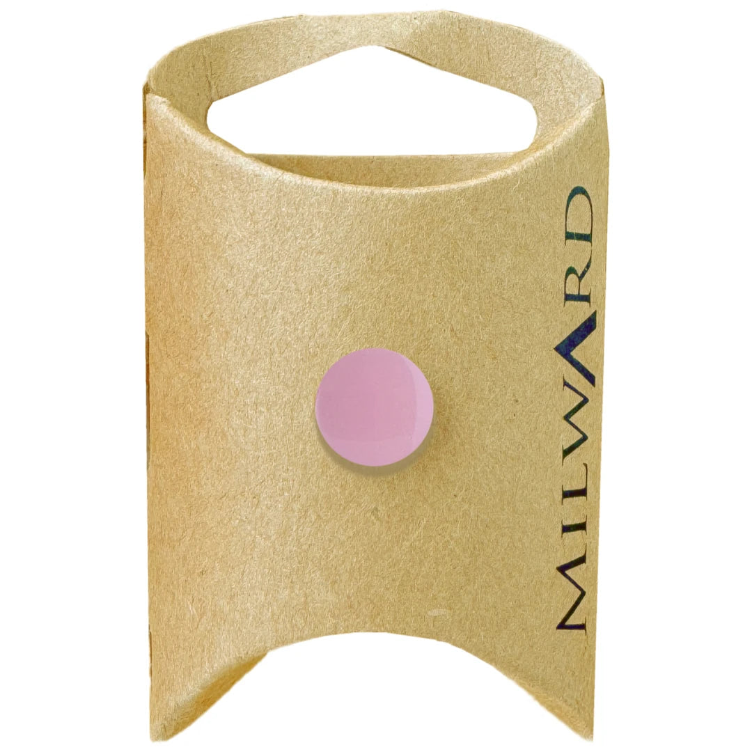 Milward Green Carded Pink 11mm (18L) Polyester Shank Button