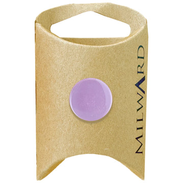 Milward Green Carded Lilac 16mm (26L) Polyester Flat Shank Button