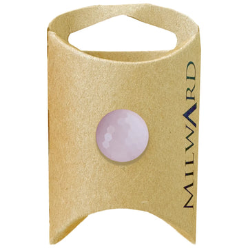 Milward Green Carded Pink 15mm (24L) Nylon Shank Diamond Cut Button