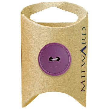 Milward Green Carded Burgundy 20mm (32L) Nylon 2-Hole Basic Button