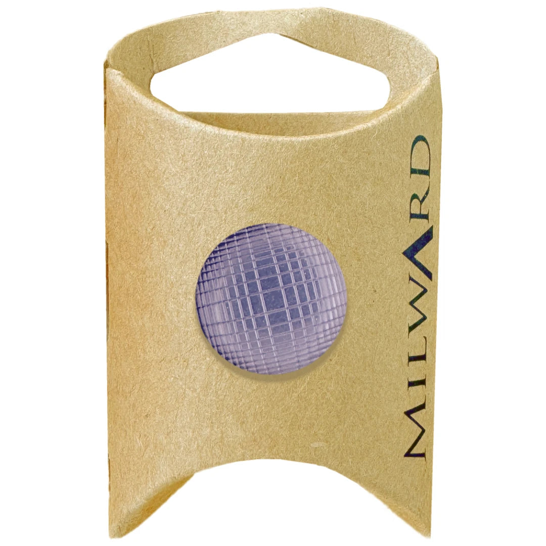 Milward Green Carded Purple 20mm (32L) Polyester Shank Laser Grid Button
