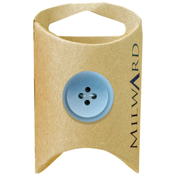 Milward Green Carded Light Blue 20mm (32L) Polyester 4-Hole Ombre Button