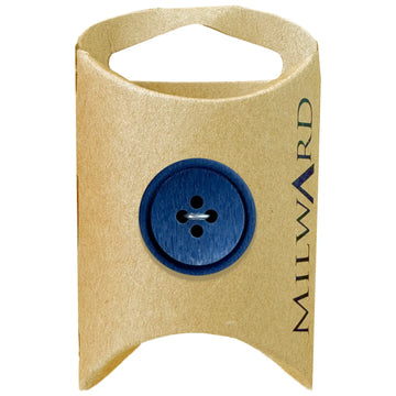 Milward Green Carded Navy 20mm (32L) Polyester 4-Hole Ombre Button