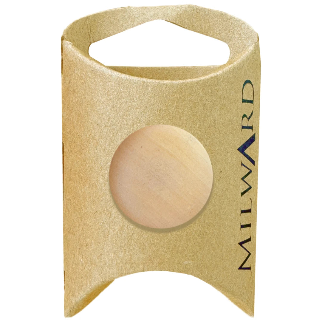 Milward Green Carded Tan 22mm (34L) Wooden Shank Button
