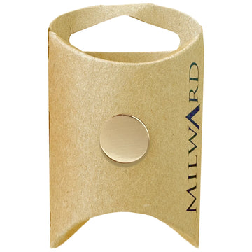 Milward Green Carded Gold 15mm (24L) Zinc Alloy Shiny Shank Button