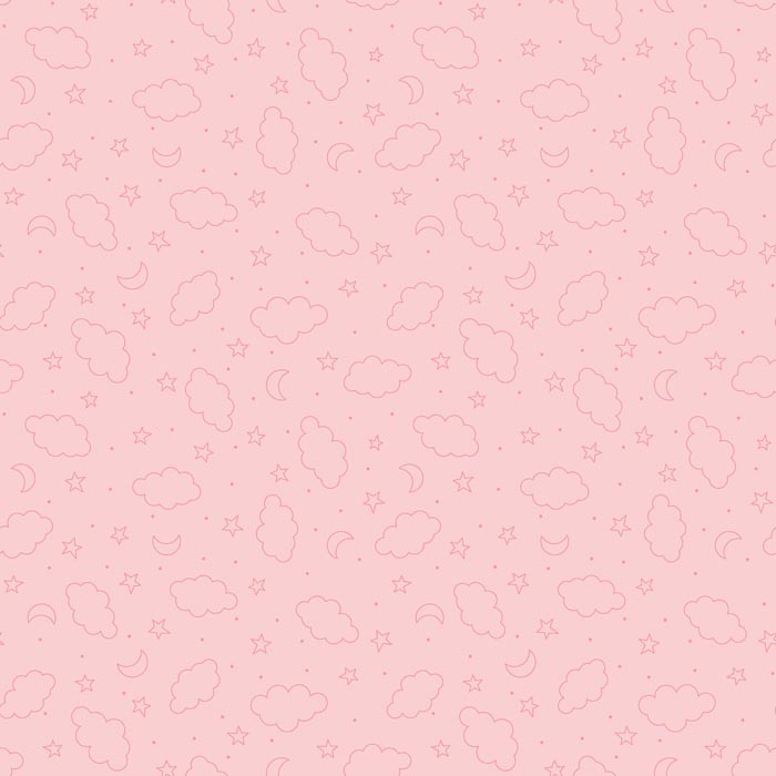 60" Minky Extra Wide Dreamtime Clouds Pink