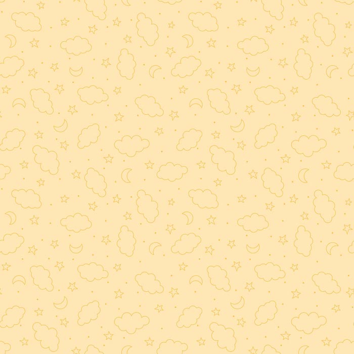 60" Minky Extra Wide Dreamtime Clouds Yellow