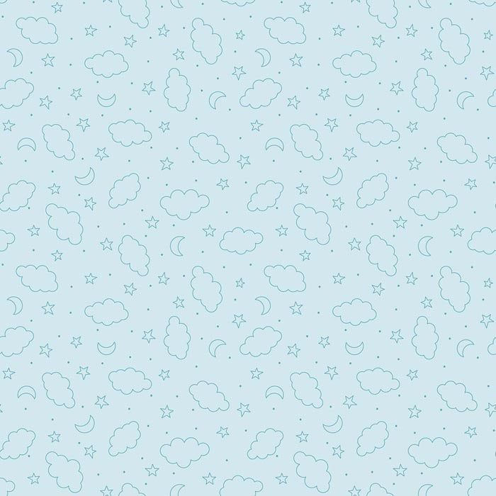 60" Minky Extra Wide Dreamtime Clouds Aqua