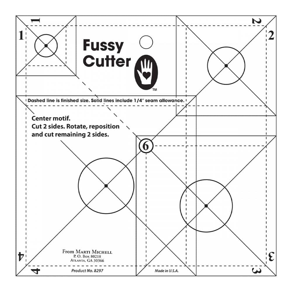 Square Fussy Cut Ruler