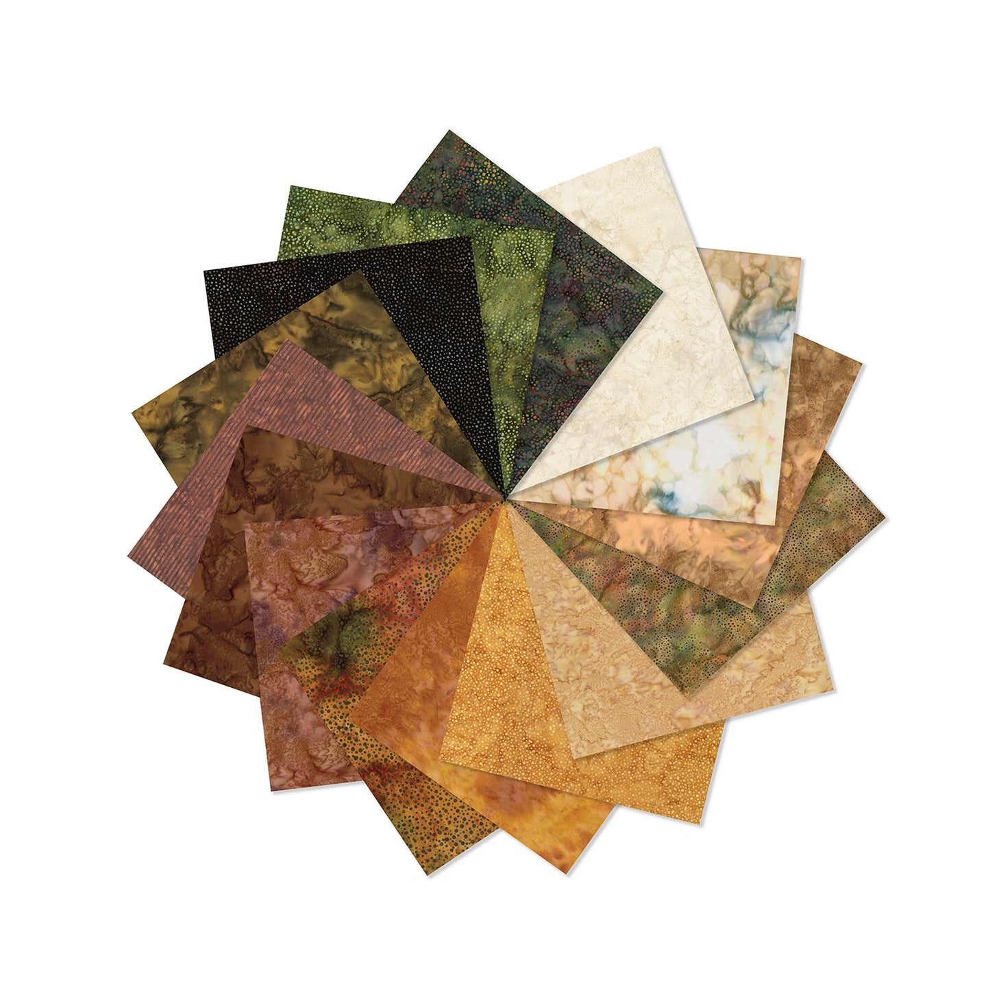 Bali Batiks Cider Fat Quarter Bundle - fat quarter quilt fabric cut