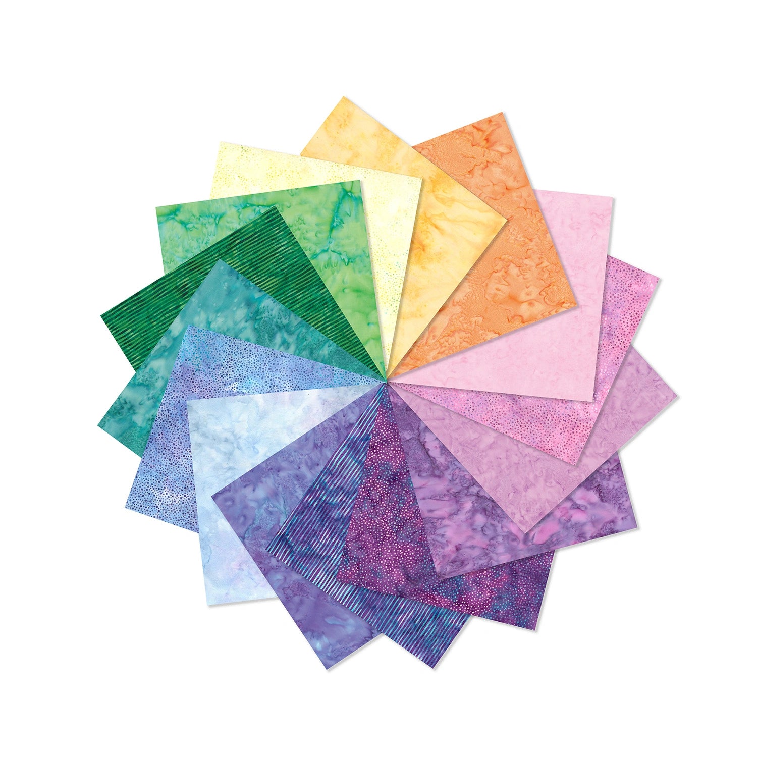 Bali Batiks Spring Fat Quarter Bundle - fat quarter quilt fabric cut
