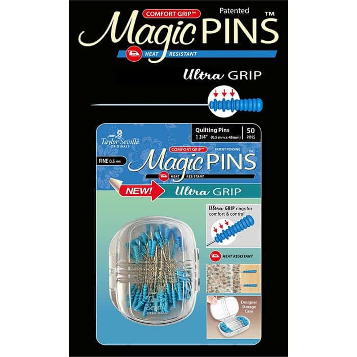 image of Magic Pins Ultra Grip Quilting Pins - Fine 50ct