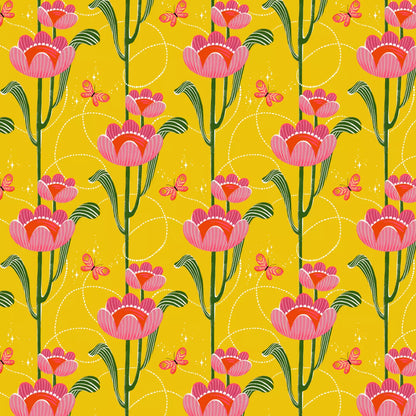 Magic Makers Yellow Sunshine Fabric Yardage