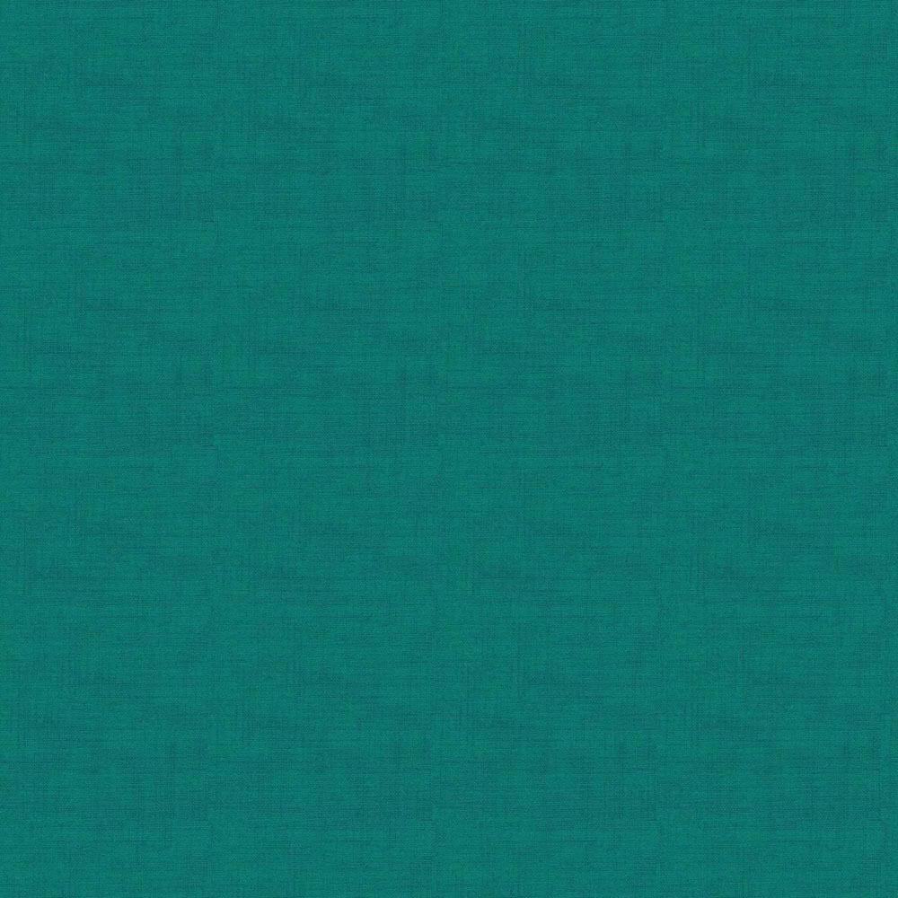 Linen Texture Teal Fabric Yardage Product Photo