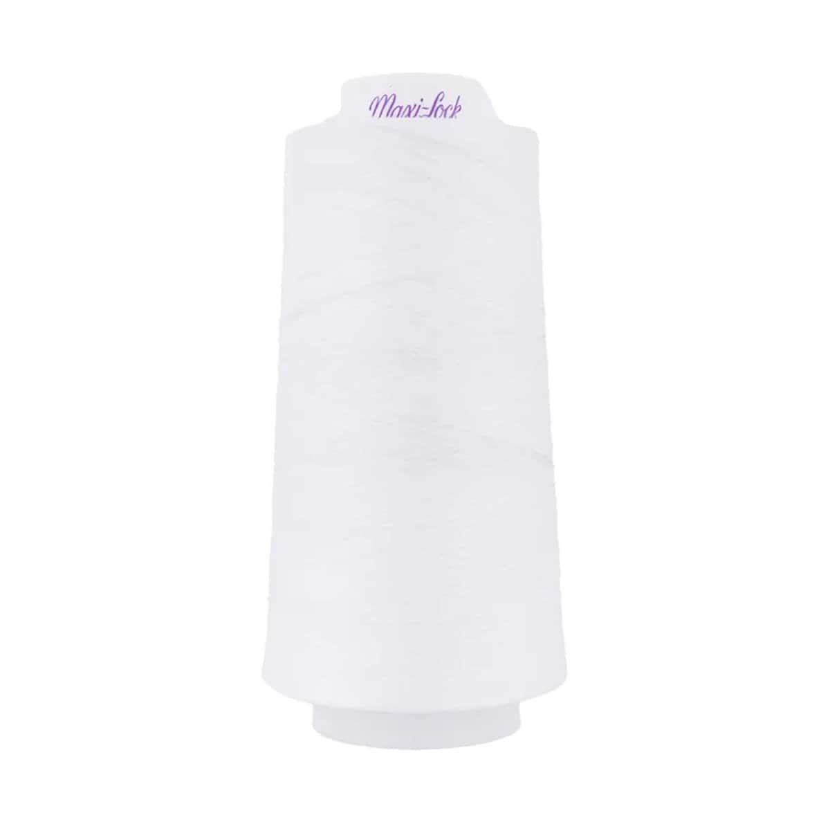 Maxi-Lock Polyester Serger Thread 50 Wt White 3000yds