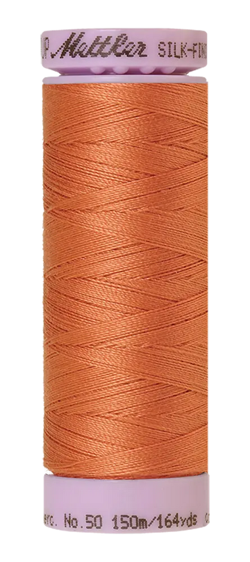 Mettler Cotton Silk Finish 50wt 150m Melon