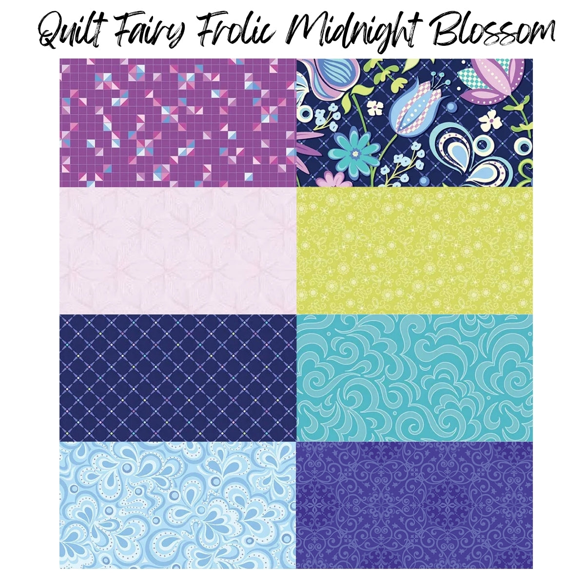 Quilt Fairy Frolic Midnight Blossom Quilt Kit