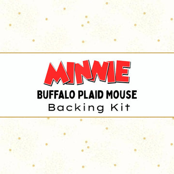 Minnie Buffalo Plaid Mouse Backing Kit Honey on Cloud Dainty Daisy