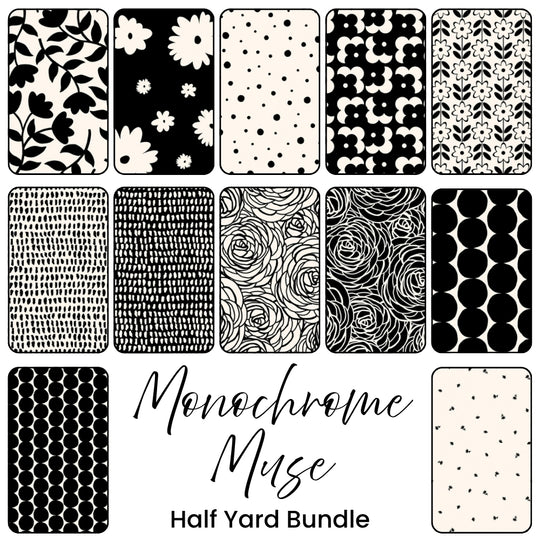 Monochrome Muse Half Yard Bundle