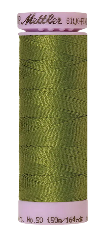 Mettler Cotton Silk Finish 50wt 150m Moss Green