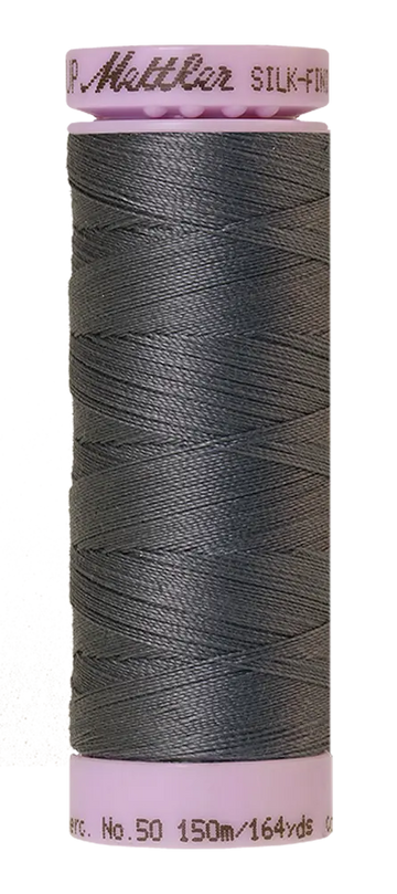Mettler Cotton Silk Finish 50wt 150m Mousy Gray