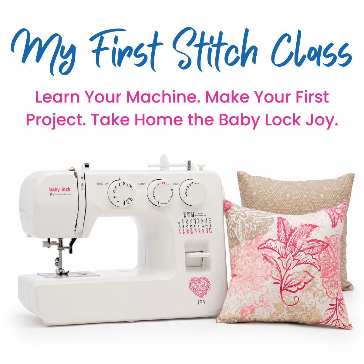 My First Stitch beginner quilting class kit and materials