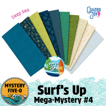 Mystery Five-0 Mega Mystery Surfs Up Deep Sea Fabric Bundle