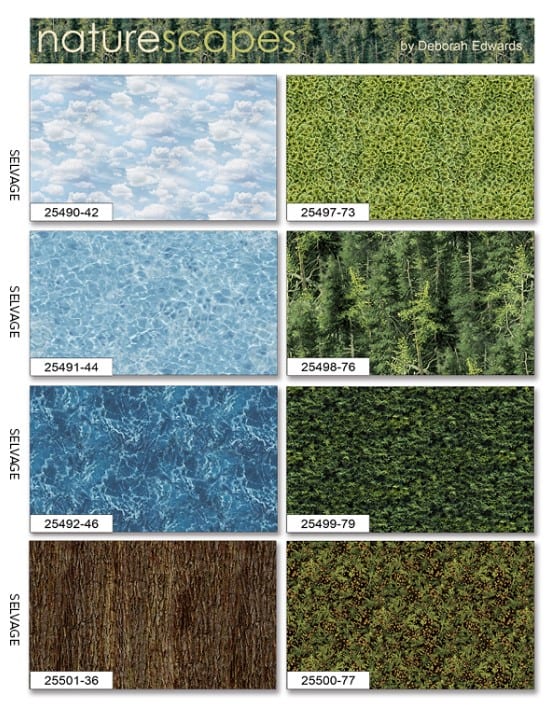 Naturescapes Fat Quarter Bundle of 16