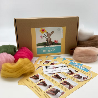 Easter Bunny Needle Felting Kit