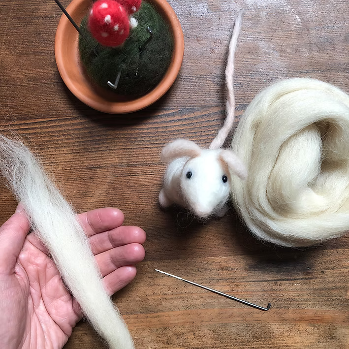 Mouse Needle Felting Kit 2ct