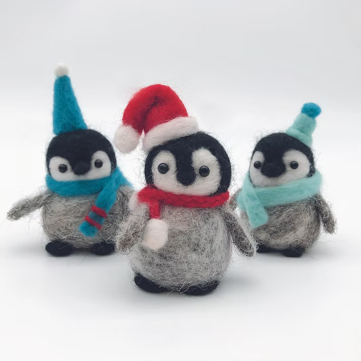 Baby Penguin Needle Felting Kit 3ct