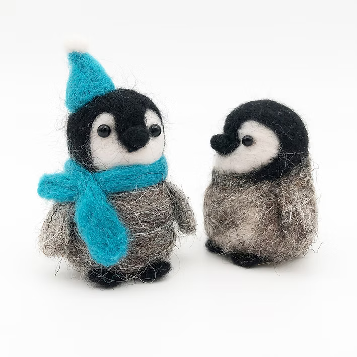 Baby Penguin Needle Felting Kit 3ct