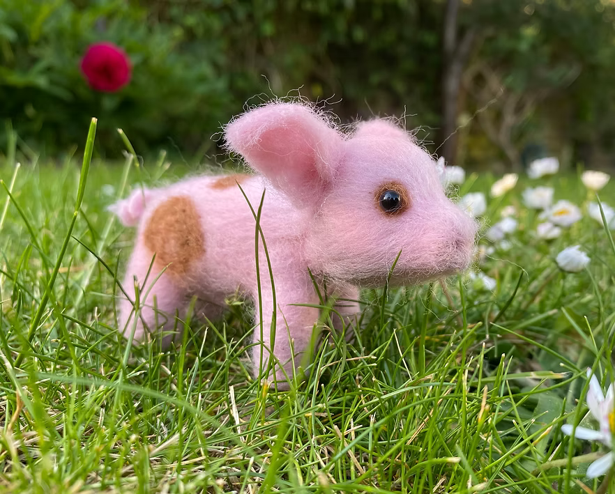 Piglet Needle Felting Kit