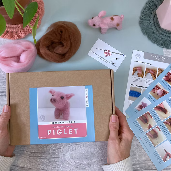Piglet Needle Felting Kit