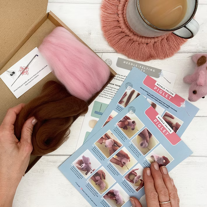 Piglet Needle Felting Kit