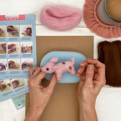 Piglet Needle Felting Kit