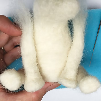 Polar Bear Needle Felting Kit