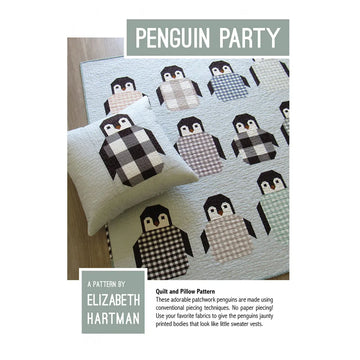 Penguin Party Quilt Pattern - image 1 - quilting pattern with step-by-step instructions