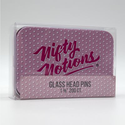 Nifty Notions Glass Head Pins 200ct