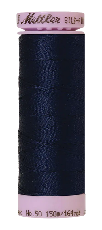 Mettler Cotton Silk Finish 50wt 150m Navy